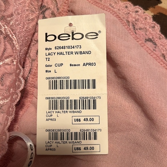 Beautiful Bebe lace halter top - Picture 9 of 9